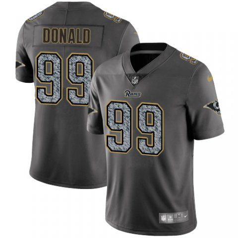 Men Los Angeles Rams #99 Donald Nike Teams Gray Fashion Static Limited NFL Jerseys->los angeles rams->NFL Jersey